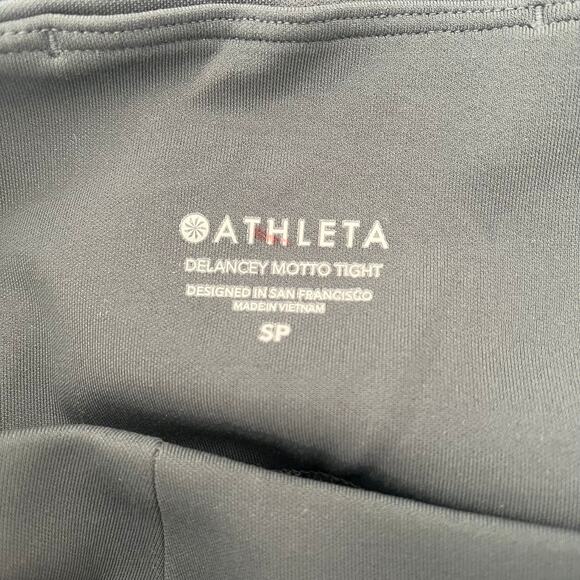Athleta Delancey Motto Tight Leggings Grey Small Petite Workout Running Pilates - Picture 8 of 8